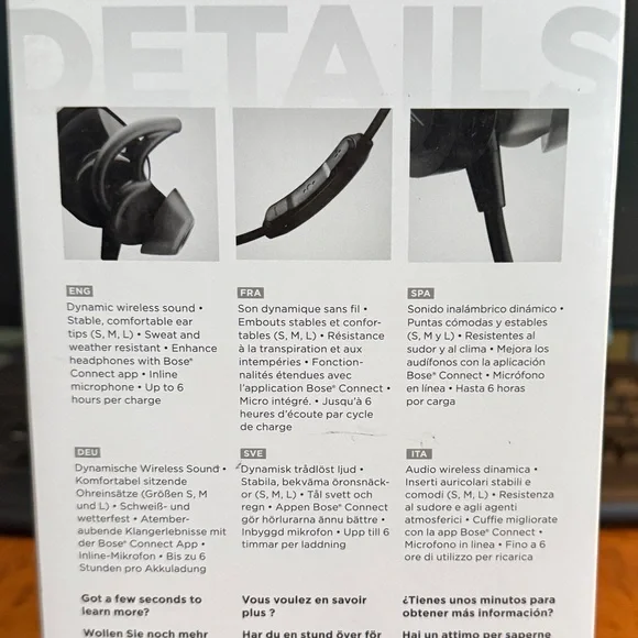 Bose soundsport wireless headphone - Picture 3 of 4